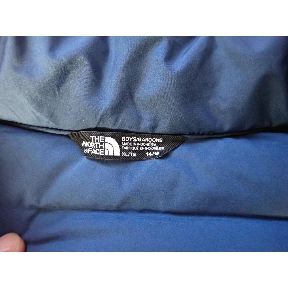 The North Face Puffer Jacket Boys XL 14/16 Blue Excellent 600 Down Insulated